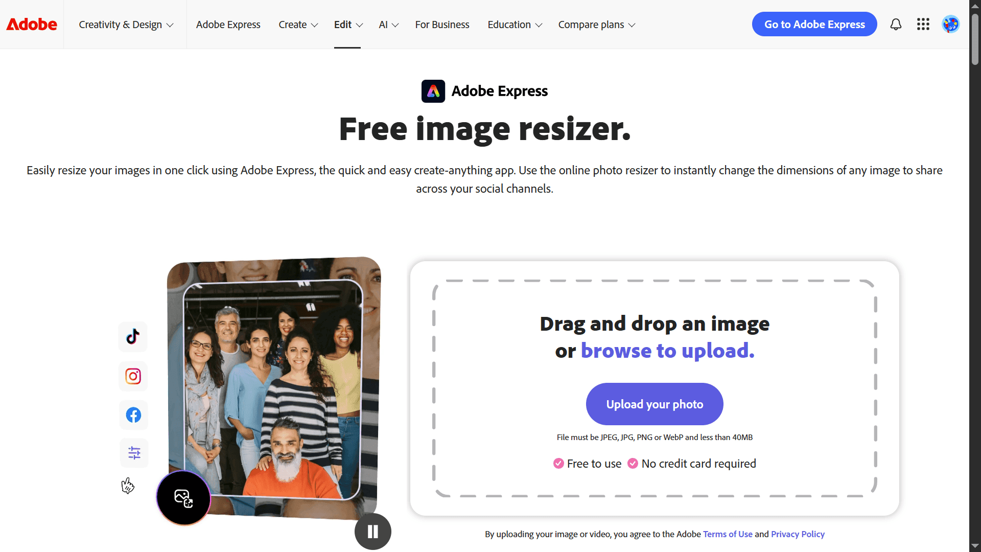 Tool Image - Adobe Image Resizer